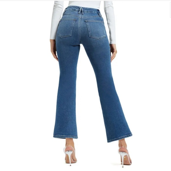 NWT Good American Good Legs Crop Mini Boot Leg Jeans Size 2 / 26 - Picture 2 of 5
